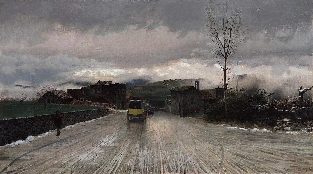 Giuseppe De Nittis - La traversata degli Appennini, Museo Nazionale di Capodimonte, Napoli